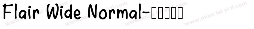 Flair Wide Normal字体转换